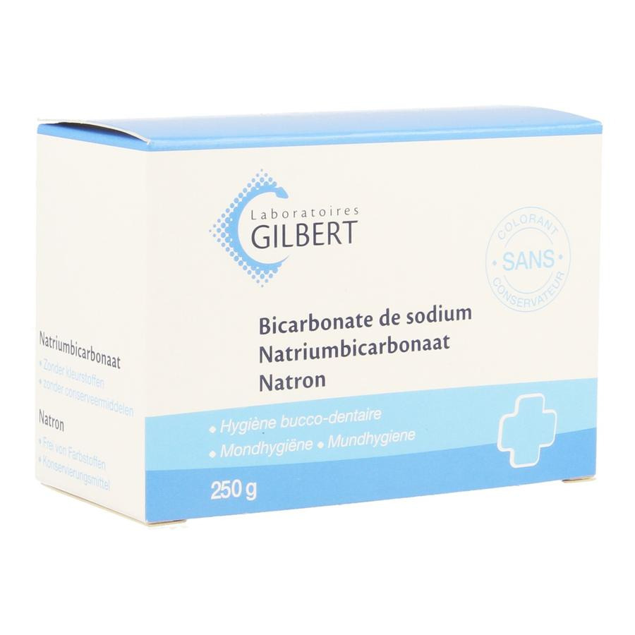 Gilbert bicarbonate de sodium hygiène bucco-dentaire - 250g - Prix