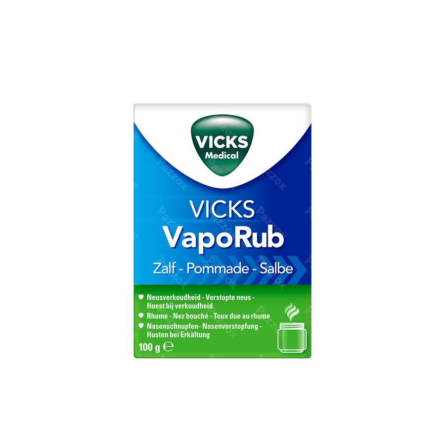Vicks Vaporub Pommade 100g - Pazzox, pharmacie en ligne pas de soucis
