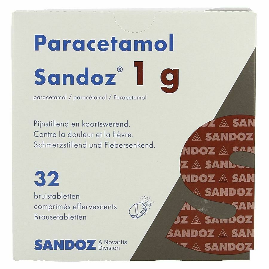 ParacetamolSandoz1g32Bruistabletten