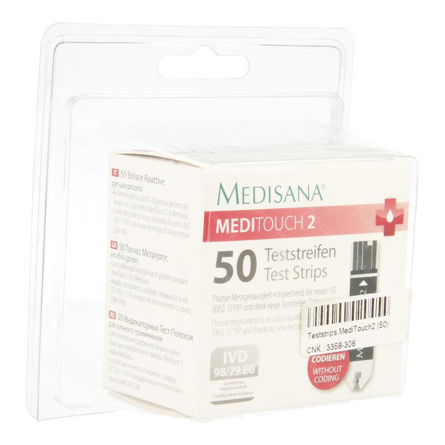 Maaltijd Kroniek ik zal sterk zijn Medisana Medi Touch2 Test Strips 50 kopen - Pazzox, online apotheek