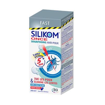 Silikom Once Shampoing Anti-Poux Et Lentes 200ml