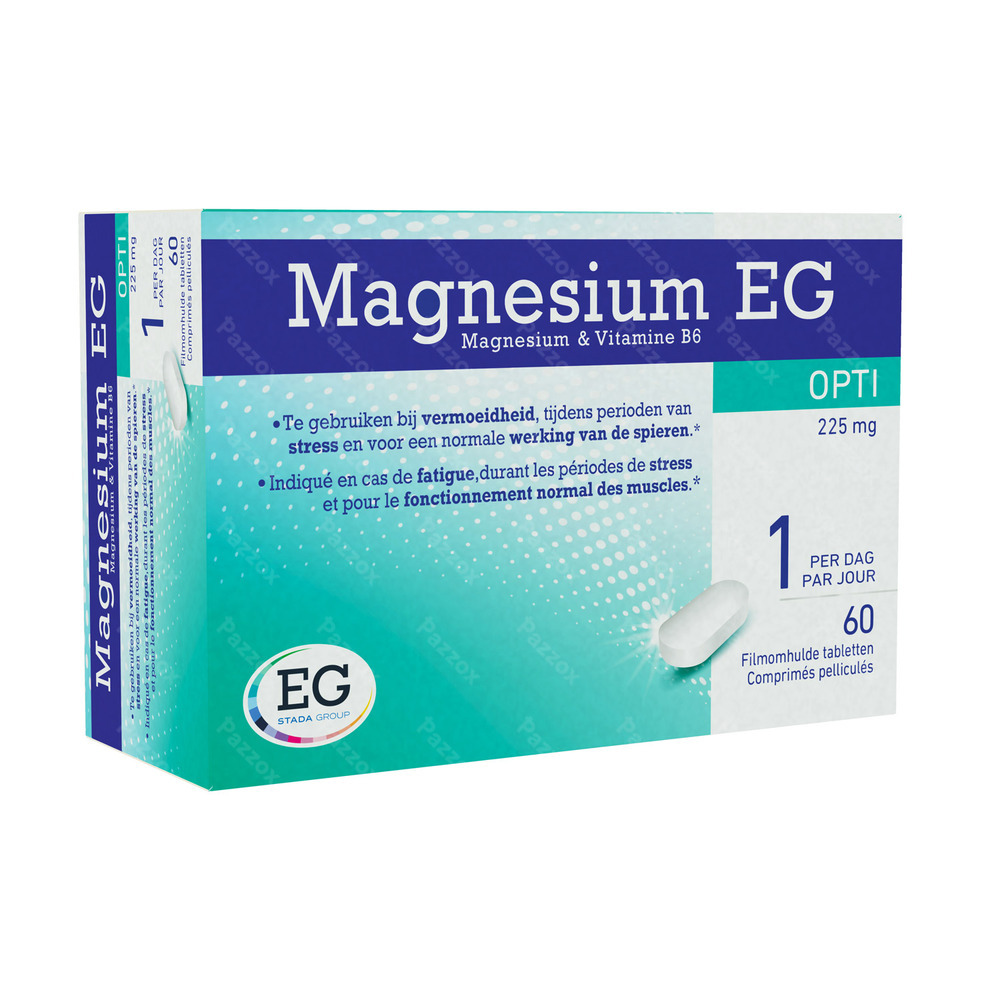 Magnesium EG Opti 225mg 60 Tabletten kopen Pazzox, apotheek