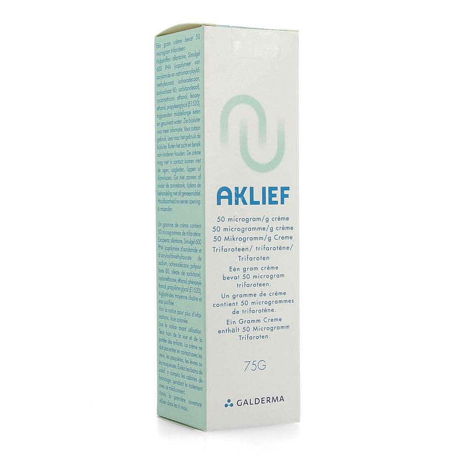 Aklief 50mg/g Creme 75g - Pazzox, pharmacie en ligne pas de soucis