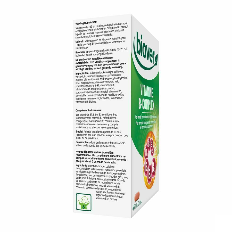 Biover Vitamine B-complex Comp 45 Kopen - Pazzox, Online Apotheek