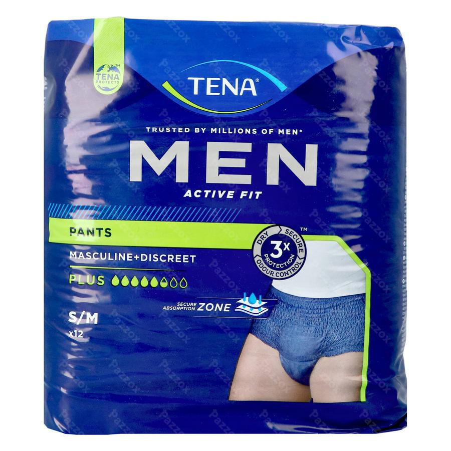 Tena Men Active Fit Pants Plus Blauw S/m 12 772512 kopen - Pazzox